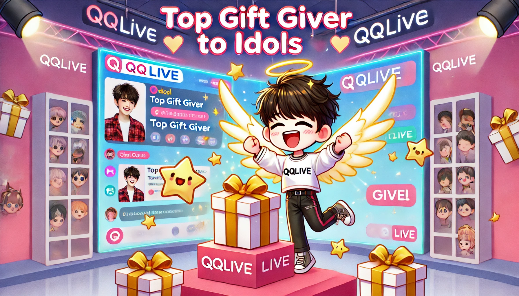 Top tặng quà idol nhận quà đặc biệt tại QQLive